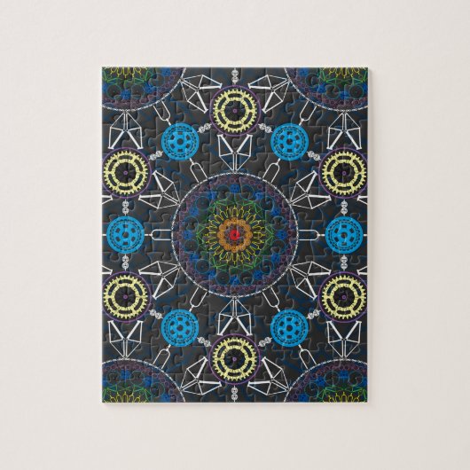 Bicycle Mandala Array Puzzle Legpuzzel (Verticaal)
