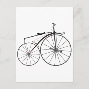 Bicycle met ouderwetse "Boneshaker" Briefkaart