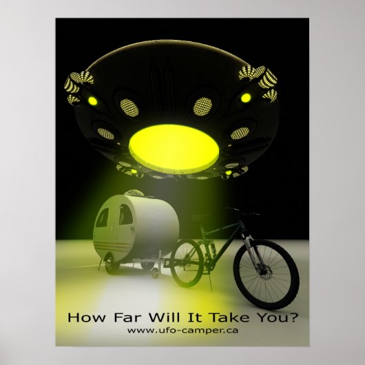 Bicycle Mini Camper Mark II Design UFO Promo 2 Poster (Voorkant)