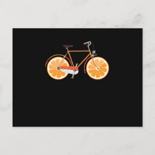 Bicycle Oranje Wheels Bike Riding Cycling Biker Gi Briefkaart