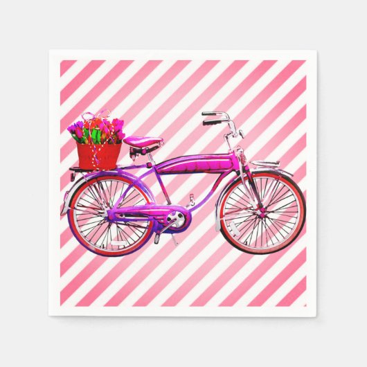 Bicycle Party Napkins Servet (Voorkant)