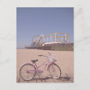 Bicycle Pier California Santa Monica Beach Travel Briefkaart