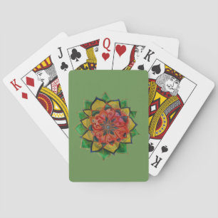 Bicycle® Poker Cartes de jeu Green Mandala