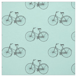 Bicycle Print Fabric Stof