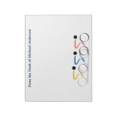 Bicycle Race - Gepersonaliseerd Logo Notitieblok (Gedraaid)