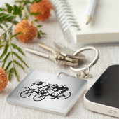 Bicycle Race Silver Sleutelhanger (Voorkant Rechts)