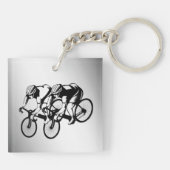 Bicycle Race Silver Sleutelhanger (Achterkant)