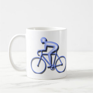 Bicycle Racing in Blue Koffiemok