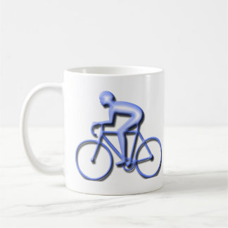 Bicycle Racing in Blue Koffiemok