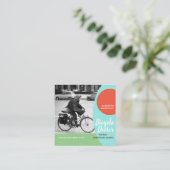 BICYCLE REPAIR Square, 2,5 x 2,5-inch Visitekaartj Vierkante Visitekaartje (Staand voorkant)