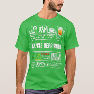 Bicycle Repairman Skills Inclusief Bike Lovers Cof T-shirt