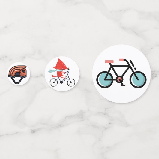 Bicycle Rider Confetti (Achterkanten)