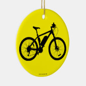 Bicycle Silhouette Keramisch Ornament (Rechts)