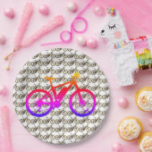 Bicycle Silhouette Papieren Bordje (Feest)