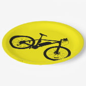 Bicycle Silhouette Papieren Bordje (Gekanteld)