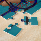 Bicycle Tandem Teddy Bear Print Legpuzzel (Zijkant)