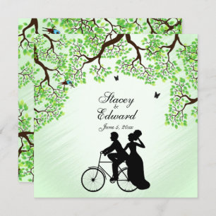 Bicycle Theme Weddenschap Kaart