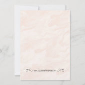 Bicycle Watercolor Invitation de douche nuptiale (Dos)