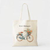 Bicycle Watercolor Tote Bag (Voorkant)