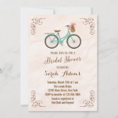 Bicycle Waterverf Bridal Shower Kaart (Voorkant)