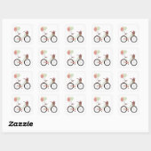 *BICYCLE WITH BALLOONS* STICKER (Feuille)