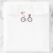 *BICYCLE WITH BALLOONS* STICKER (Sac)