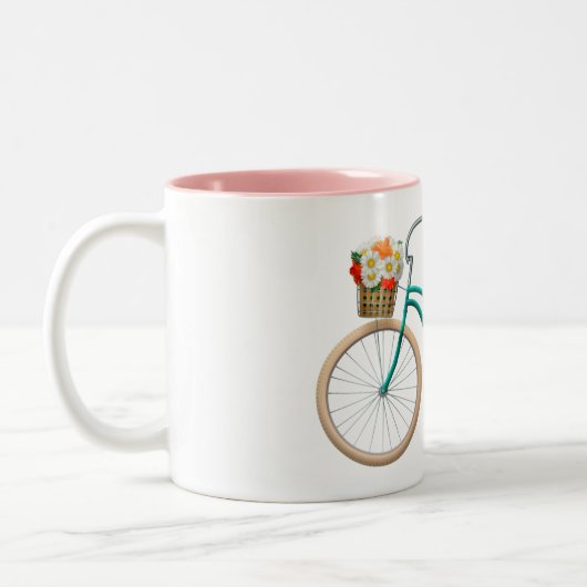 Bicyclette à deux tons café Mug (Gauche)