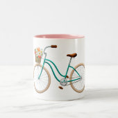 Bicyclette à deux tons café Mug (Centre)