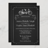 Bicyclette construite pour 2 invitations de (Devant / Derrière)