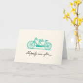 Bicyclette construite pour la carte de mariage (Fleur jaune)