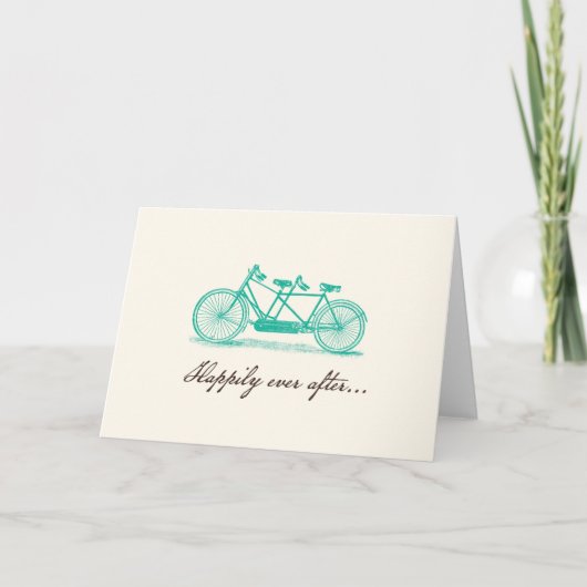 Bicyclette construite pour la carte de mariage (Devant)