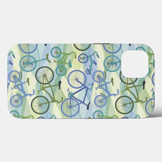 Bicyclette coque iphone bleu vert (Verso (horizontal))