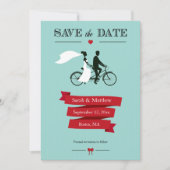 Bicyclette en tandem Enregistrer les cartes de dat (Devant)