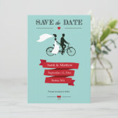 Bicyclette en tandem Enregistrer les cartes de dat (Debout devant)
