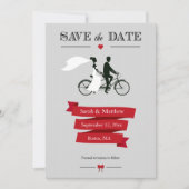 Bicyclette en tandem Enregistrer les cartes de dat (Devant)