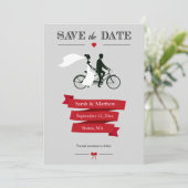 Bicyclette en tandem Enregistrer les cartes de dat (Debout devant)