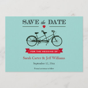 Bicyclette en tandem Enregistrer les cartes de dat
