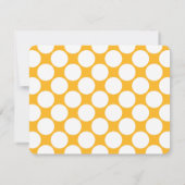 Bicyclette jaune et grands points Cartes à notes p (Dos)