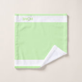 Bicyclette Maison Douce Maison sur Lime Vert (Gant de toilette)