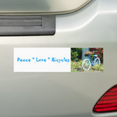 Bicyclette Peace Love Sticker (En voiture)