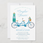 Bicyclette pour deux couples Invitation de douche  (Devant)
