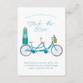 Bicyclette pour deux couples Invitation de douche  (Devant)