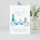 Bicyclette pour deux couples Invitation de douche  (Debout devant)