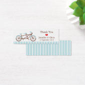 Bicyclette Retro Tandem Bleu & Blanc Mariage rayé (Bureau)