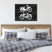 Bicyclette toile blanche Imprimer (Insitu(Chambre))