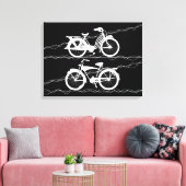 Bicyclette toile blanche Imprimer (Insitu(Salon))