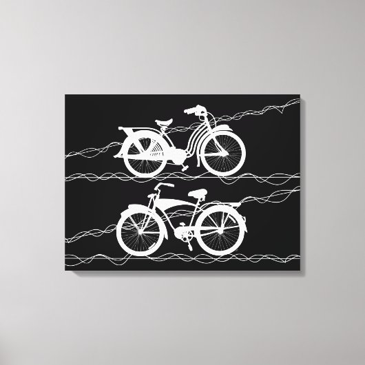 Bicyclette toile blanche Imprimer (Recto)
