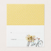 Bicyclette Tournesol Rustique Mariage photo (Outside Unfolded)