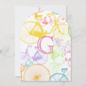 Bicyclette vintage bébé garçon douche Invitations (Dos)