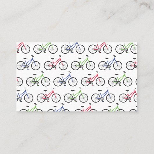Bicyclettes colorées Cartes téléphoniques professi (Dos)